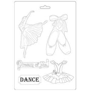 #32 STAMPERIA -A4 MAXI MOULD Passion Dance K3PTA493